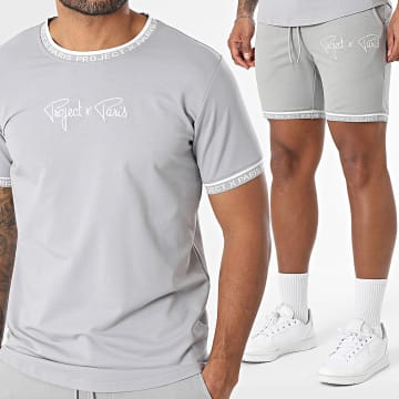 Project X Paris - Set T-Shirt Und Jogginghose 2310019 2340019 Grau